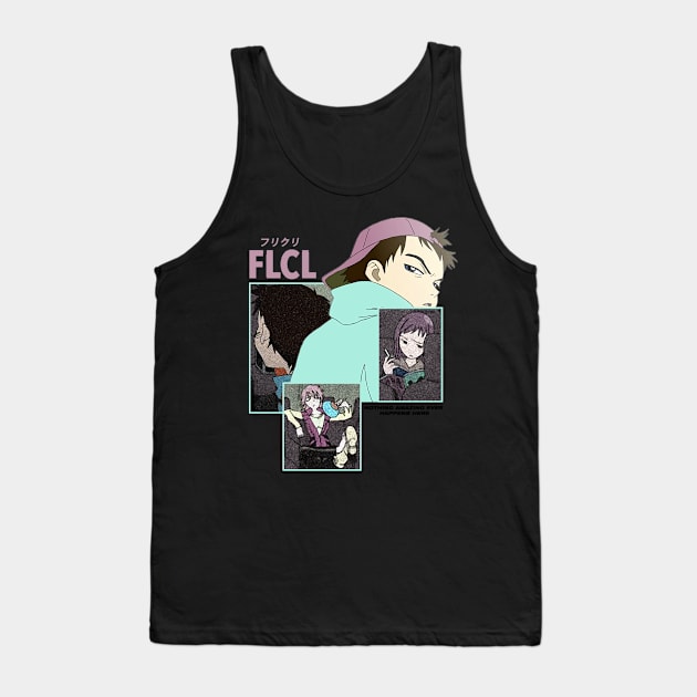 FLCL ''DEAD END'' V2 Tank Top by riventis66